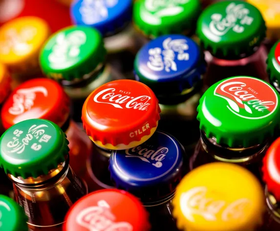 multicolored plastic coca cola