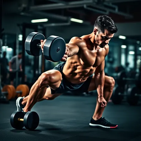 dumbbell reverse lunge