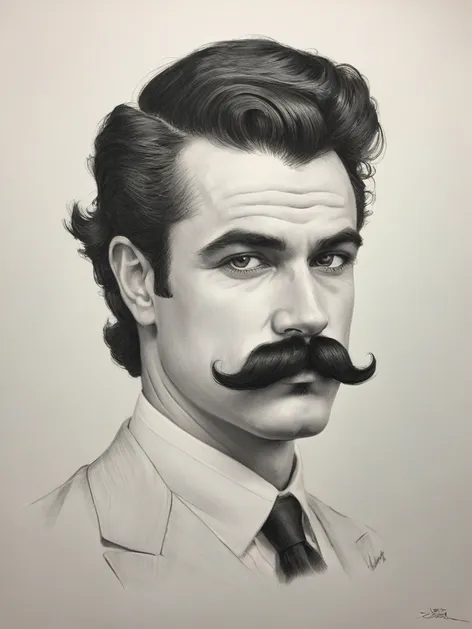 mustache drawing