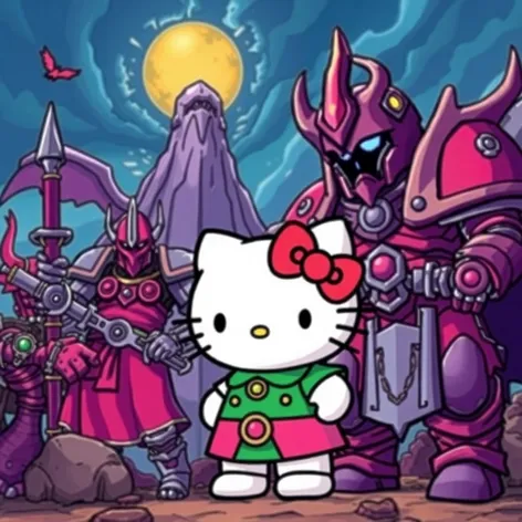 warhammer hello kitty illustration