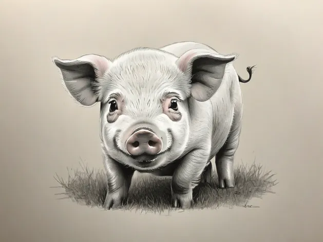 cute pig drawing
