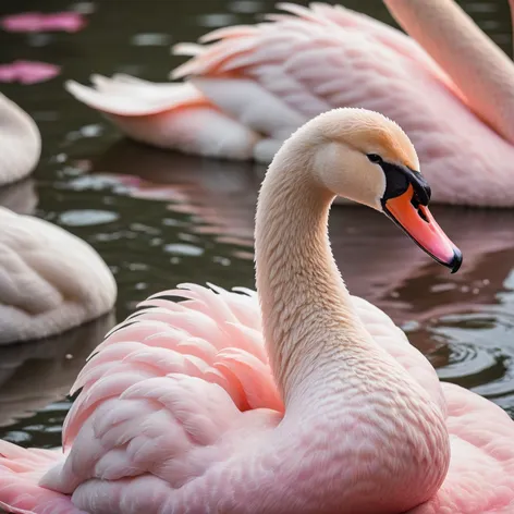 pink swan