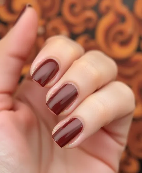 brown nail polish