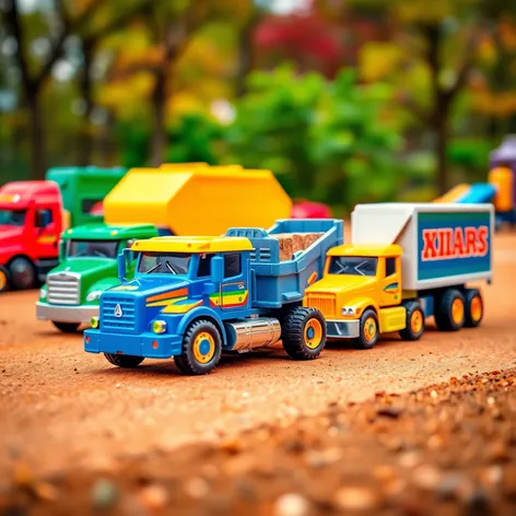 toy trucks with trailers