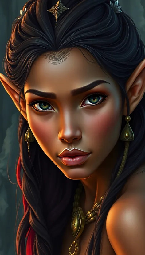 brown skin elf