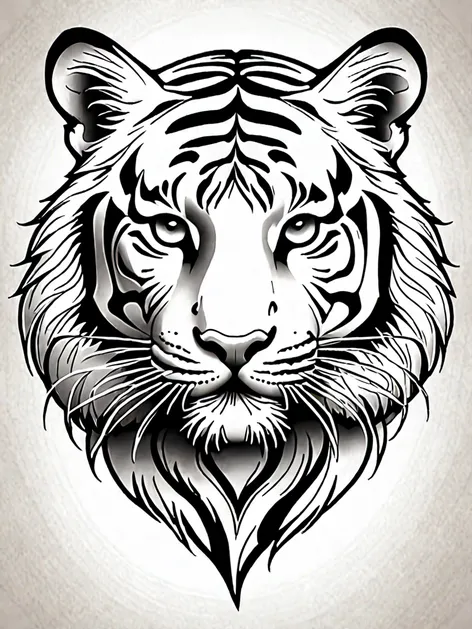 traditional tiger tattoo