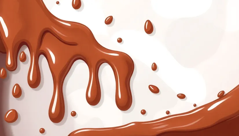 chocolate cartoon drip transparent