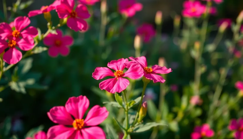 hot pink flowers