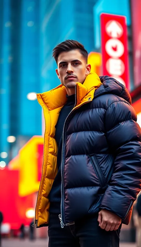 men's pimp puffer jacket