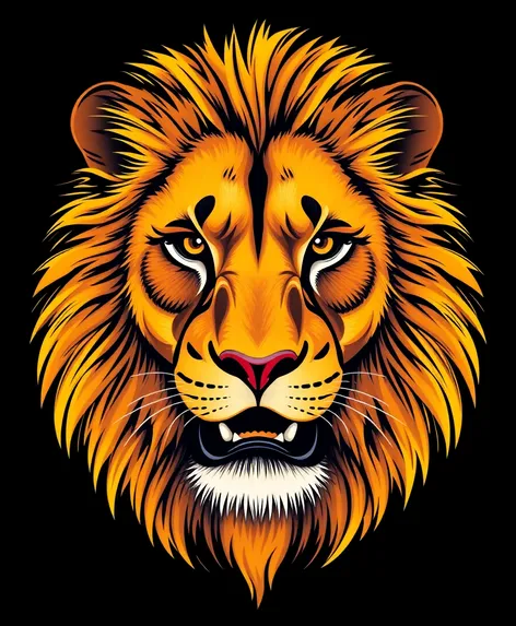 lion face vector