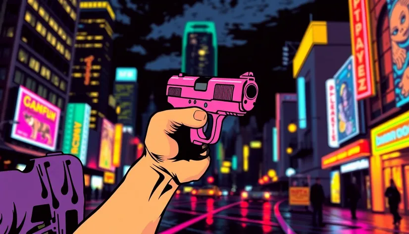 pink hand gun