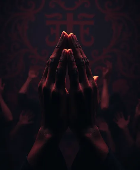 praying black hands