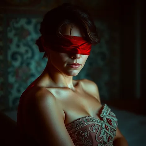 blindfolded wife