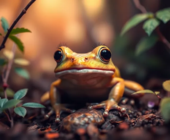 frog with eyelashes