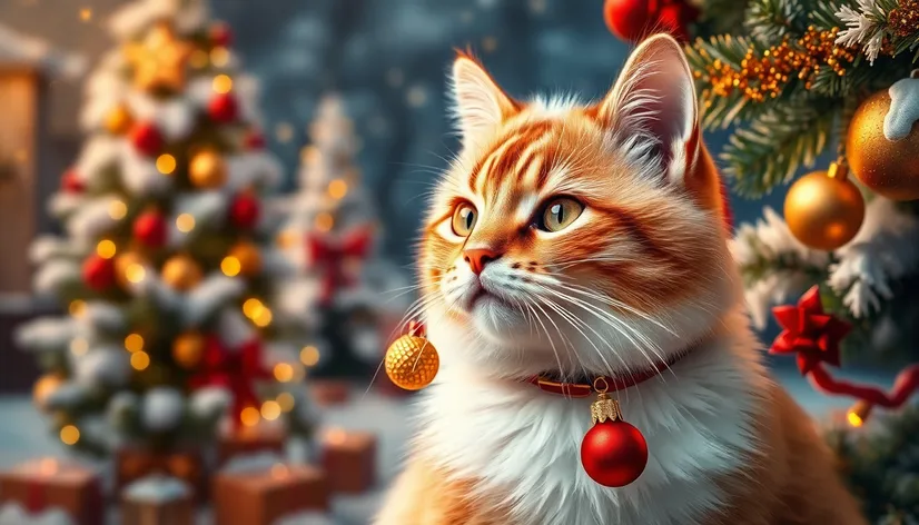 christmas cat wallpaper