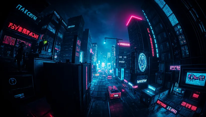 fisheye cyberpunk