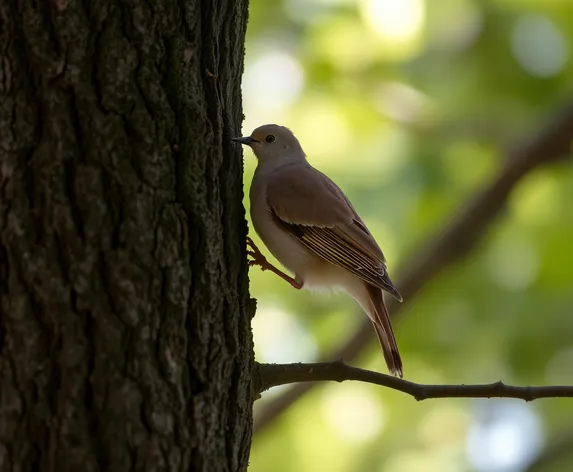 dove unafer a tree