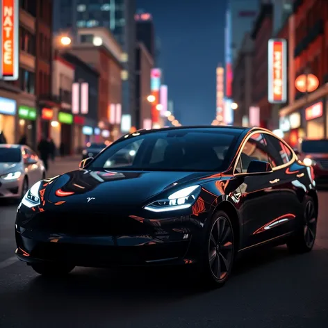 black tesla model y