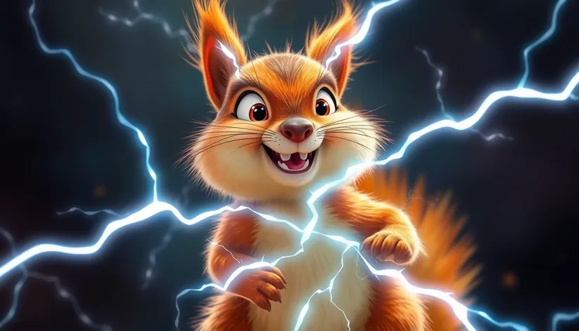 electrified squirrel gif