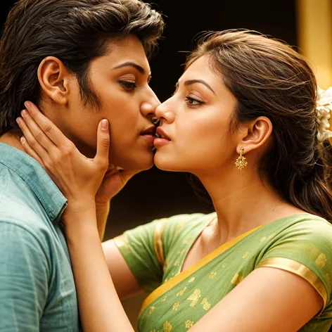 kajal agarwal kissing