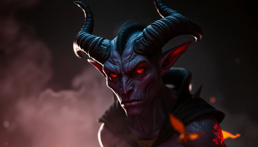 purple tiefling