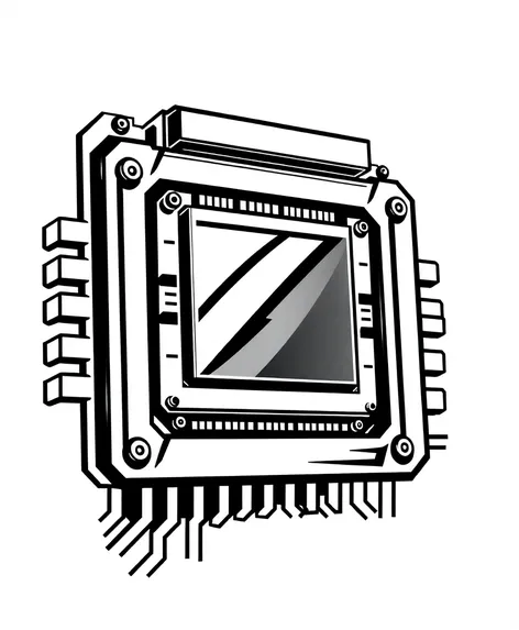 computer cpu part clipart