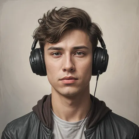 Young man, arrogantly, listening