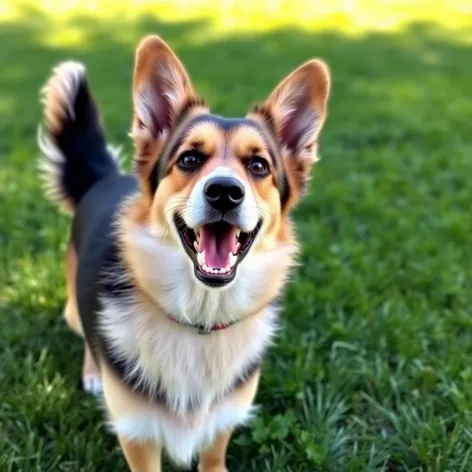 corgi and german shepherd