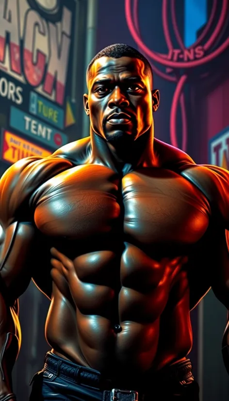 huge black bodybuilder