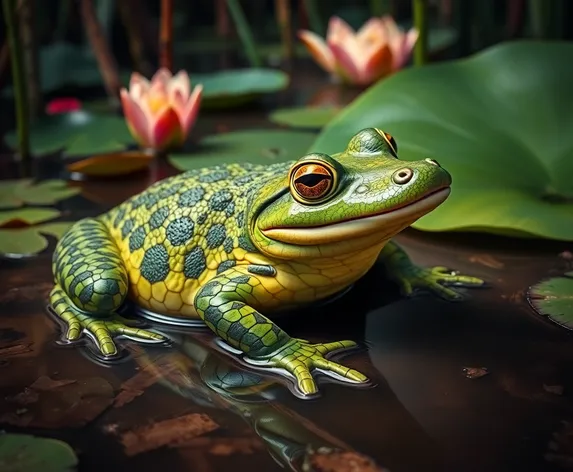 crocodile frog