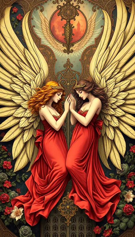 art nouveau angels