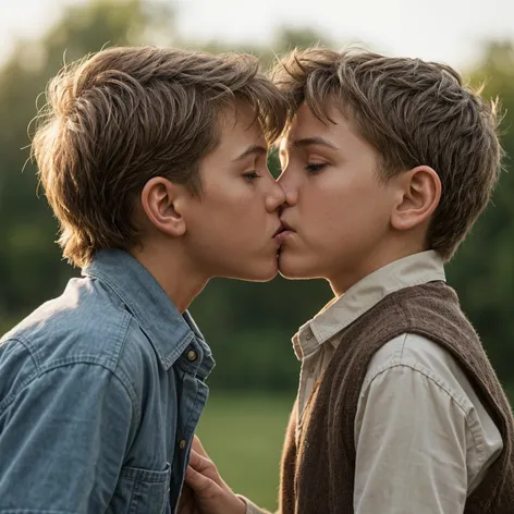 2 boys kissing