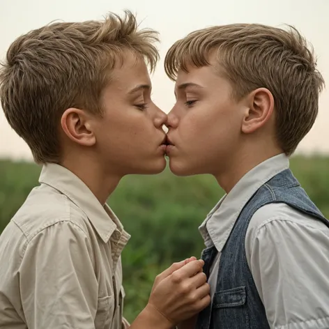 2 boys kissing