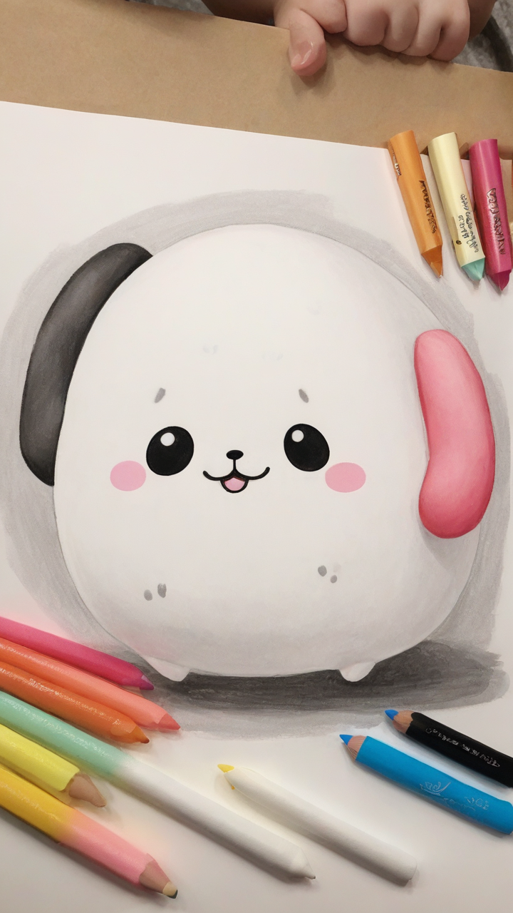 squishmallow drawing Image – Free AI Drawing Generator | Makepix