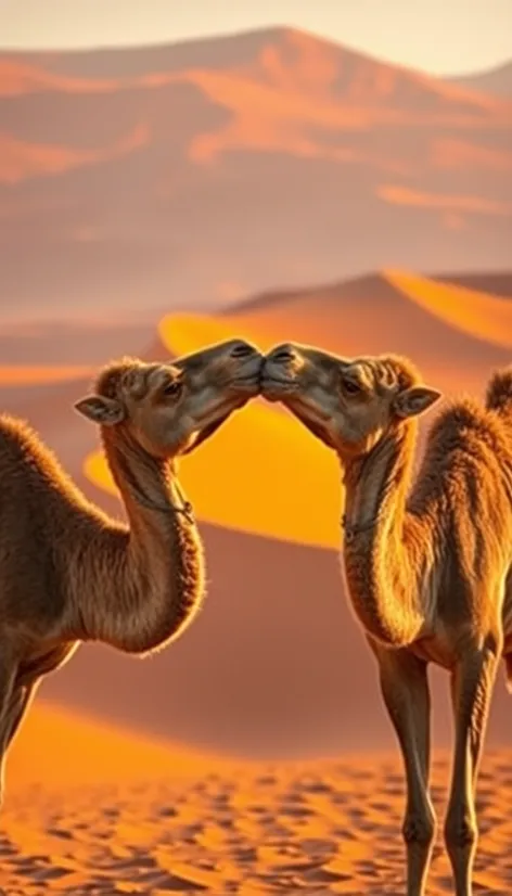 kissing camels