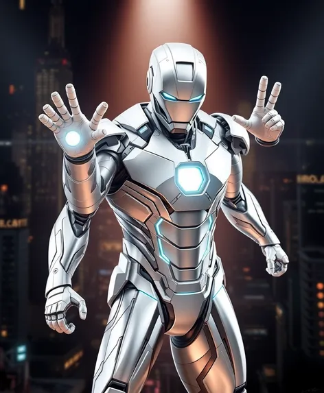 white iron man