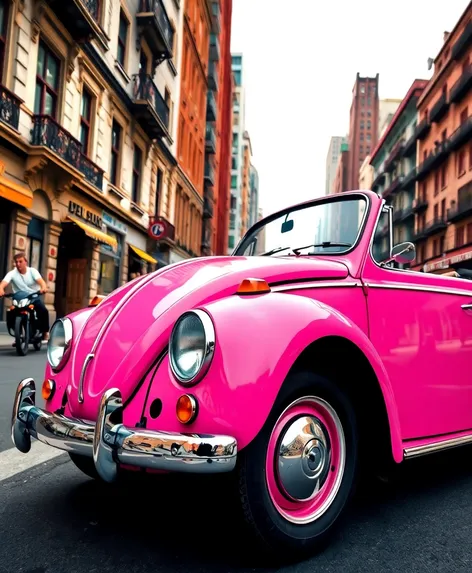 pink bug car