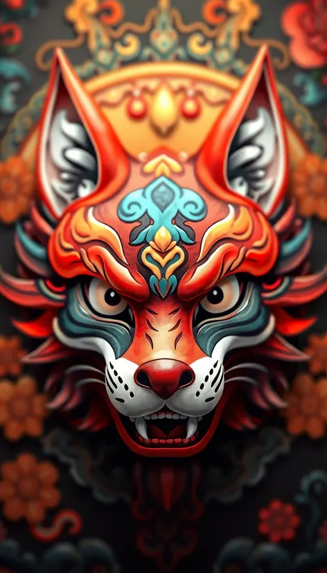 japanese fox mask