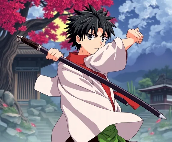 samurai anime boy efortless