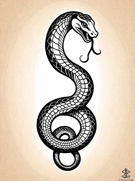 traditional snake tattoo
