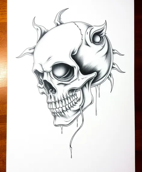 skull tattoo designs laugh