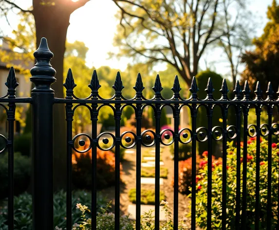 wrought iron fence