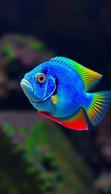 polar blue parrot cichlid