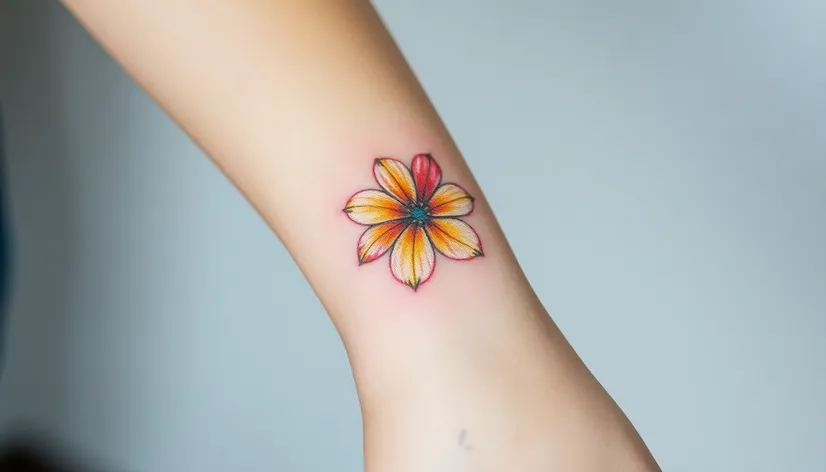 tattoo wrist flower