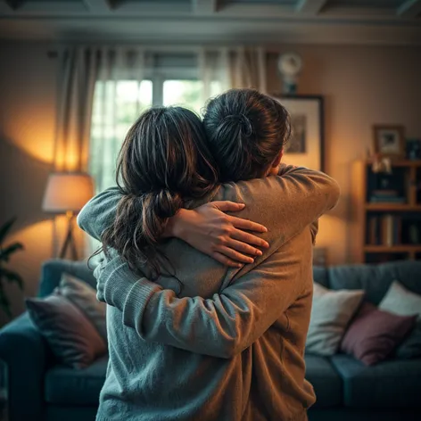 two people hugging each