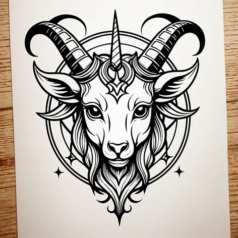 Kawaii baphomet demon goat