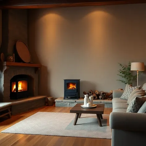 modern wood burning stove