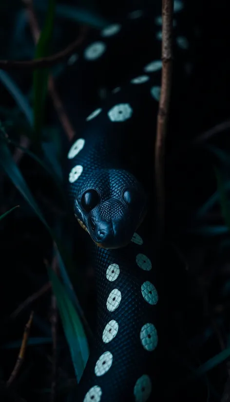 black snake with white