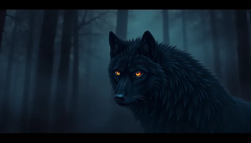 anime black wolf