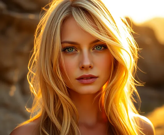 gold blonde hair with